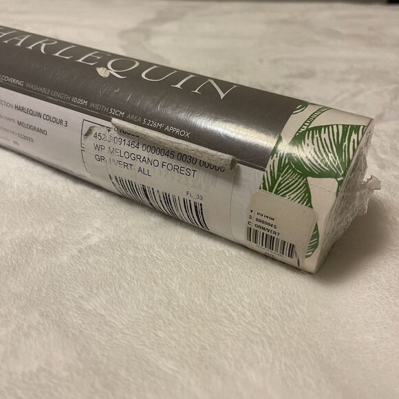 Harlequin Non Woven Wallcovering Wallpaper Melograno 10 M‎ x 52 CM Green Fruits - Picture 3 of 10